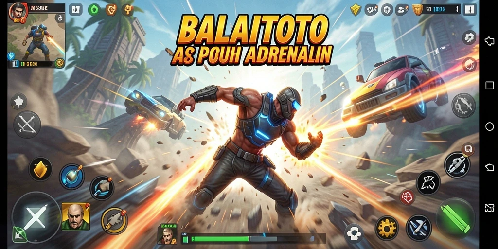 Tampilan screenshot utama BALAITOTO menampilkan pertempuran seru dan aksi cepat.