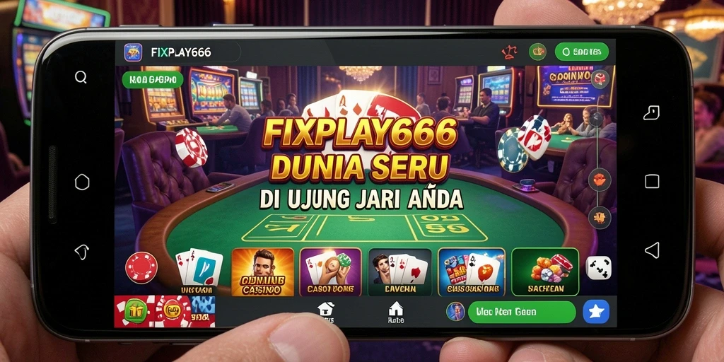 Tampilan screenshot FIXPLAY666 menunjukkan dealer langsung dan atmosfer kasino yang hidup.