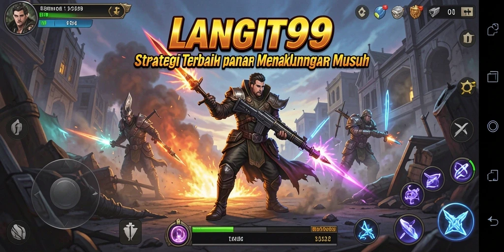 Tangkapan layar LANGIT99 menampilkan aksi pertempuran strategi yang mendebarkan.