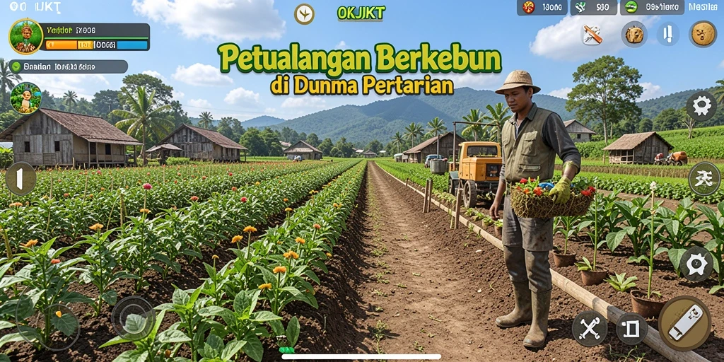 Gameplay menarik yang menunjukkan keindahan berkebun di OKJKT.